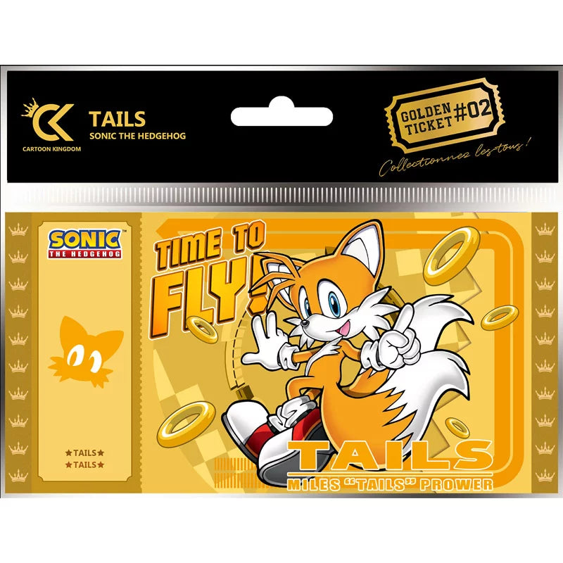 Ticket Doré Tails #2 Collection 1 Sonic The Hedgehog PVC