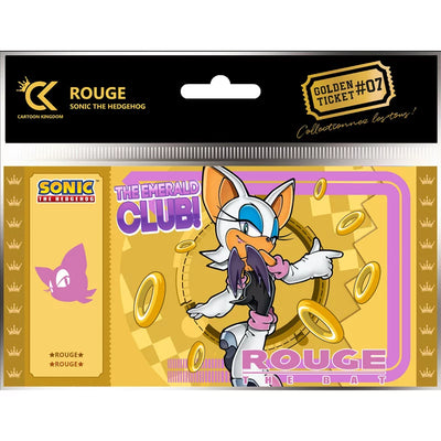 Ticket Doré Sonic The Hedgehog Rouge #7 Collection 1