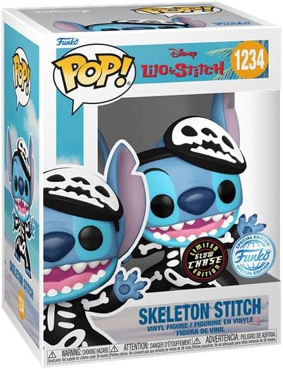 Funko Pop Chase Skeleton Stitch 1234 Lilo & Stitch Glow