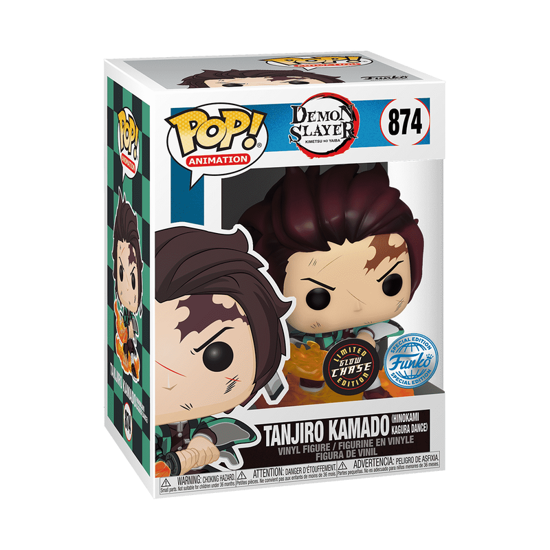 Funko Pop Chase Tanjiro Kamado Hinokami Kagura 874 GITD