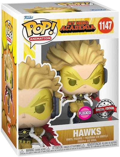 Funko Pop Hawks 1147 Flocked My Hero Academia Special
