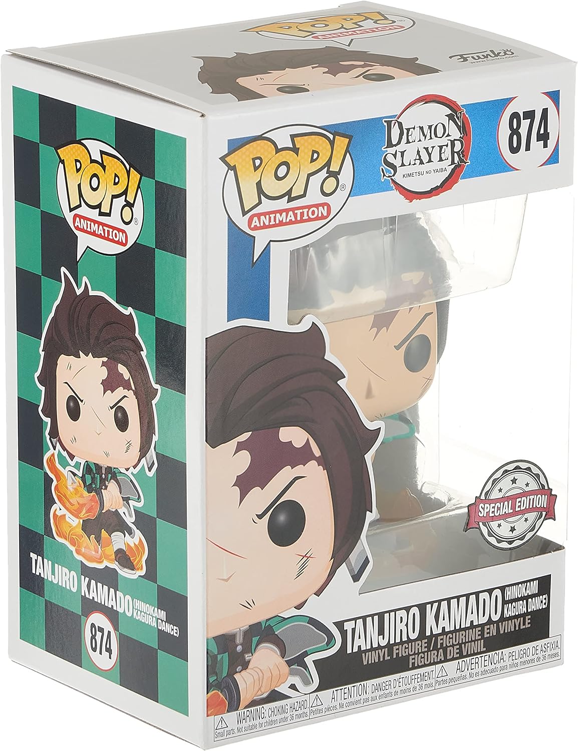 Funko Pop Tanjiro Kamado Hinokami Kagura Dance 874 Demon Slayer