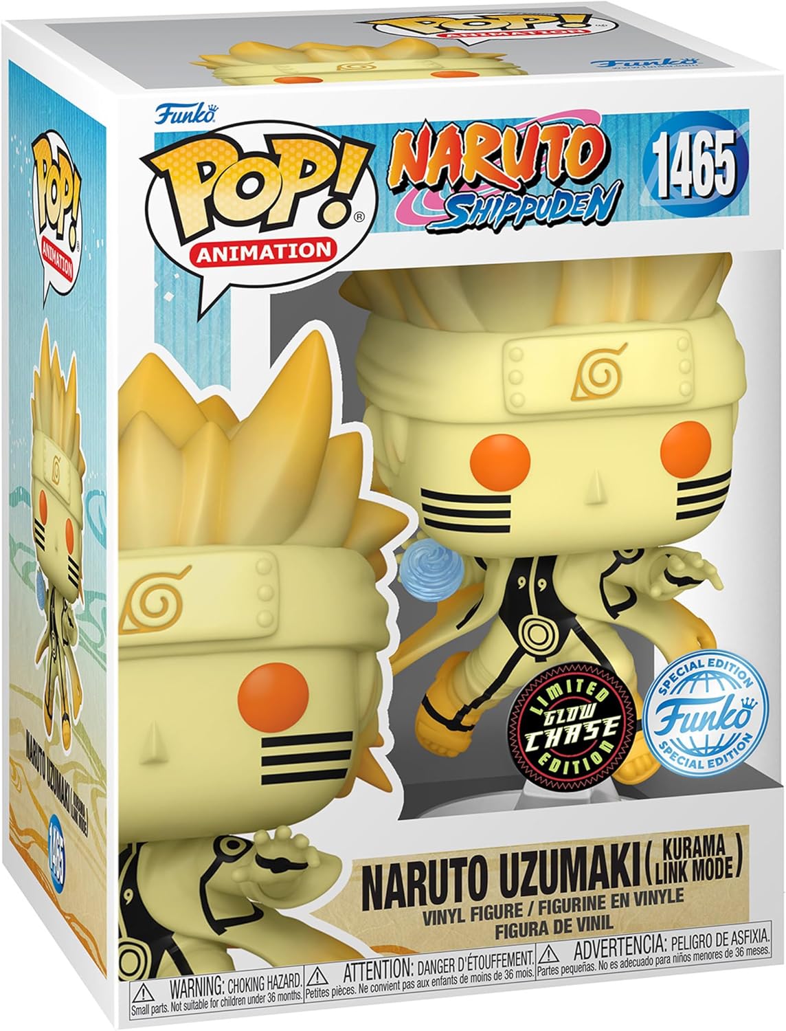 Funko Pop Naruto Uzumaki 1465 CHASE Glow Edition Shippuden
