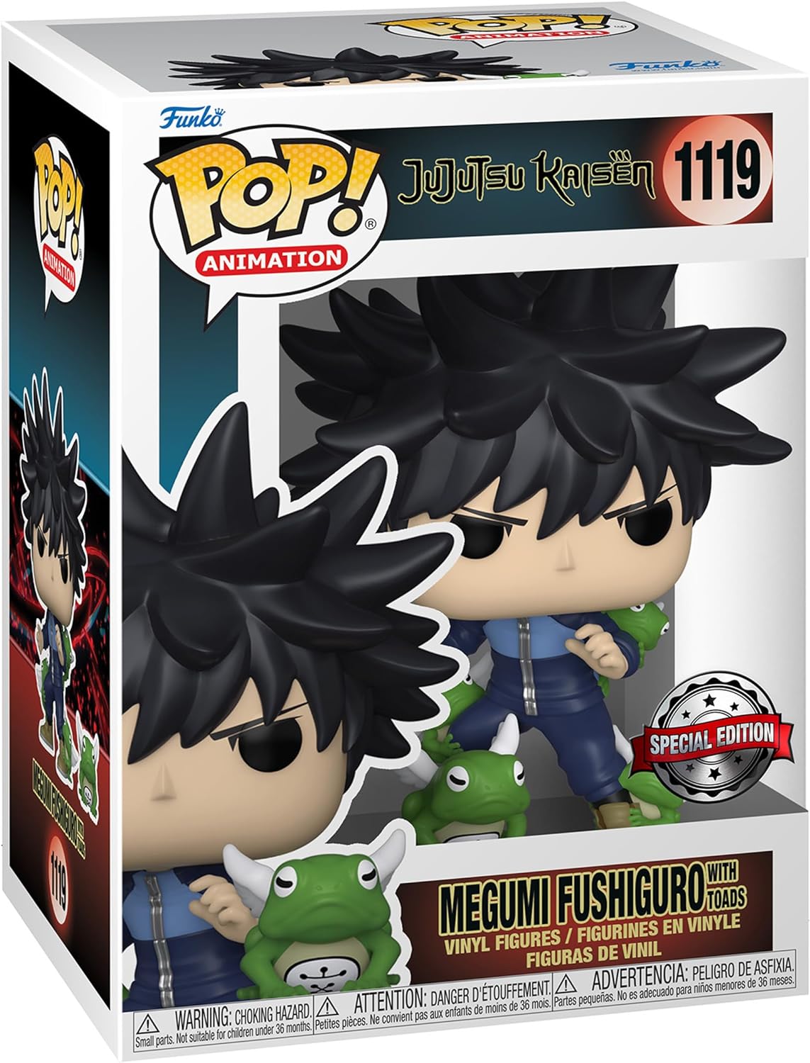 Funko Pop Megumi avec Crapauds 1119 Jujutsu Kaisen
