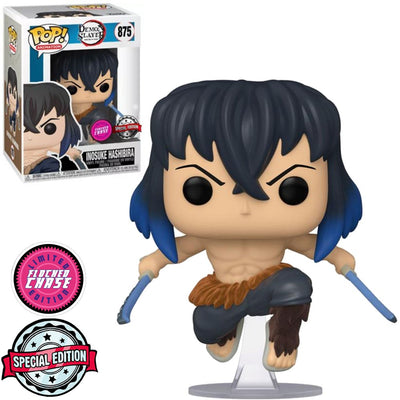 Funko Pop Chase Inosuke Hashibira 875 Demon Slayer Flocked