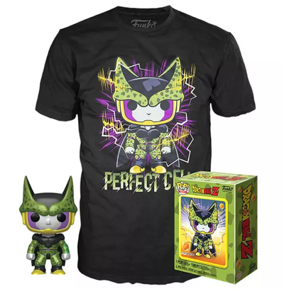 Funko Pop & Tee Dragon Ball Z Perfect Cell Métallique