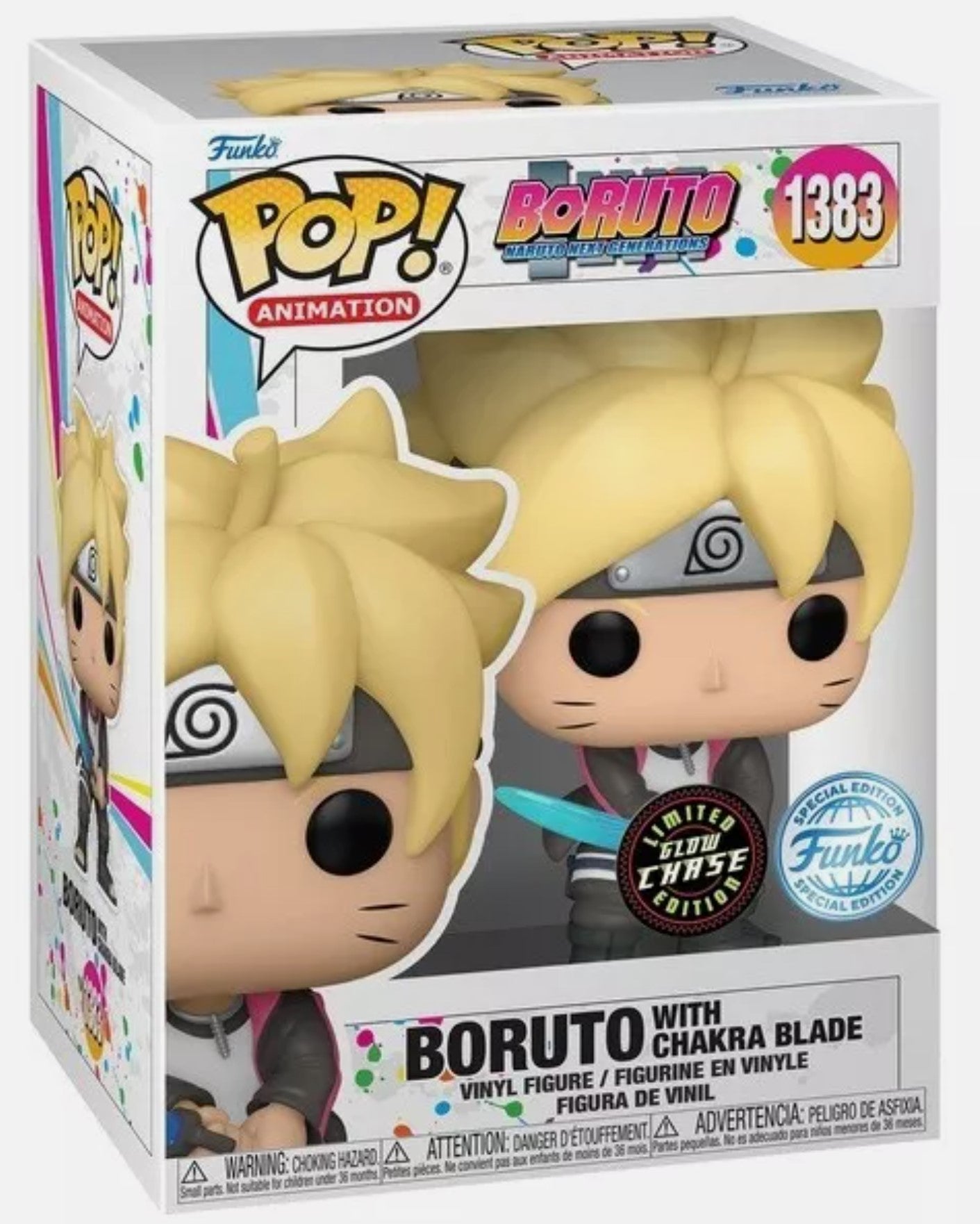 Funko Pop Chase Boruto Chakra Blade 1383 GITD Exclusif
