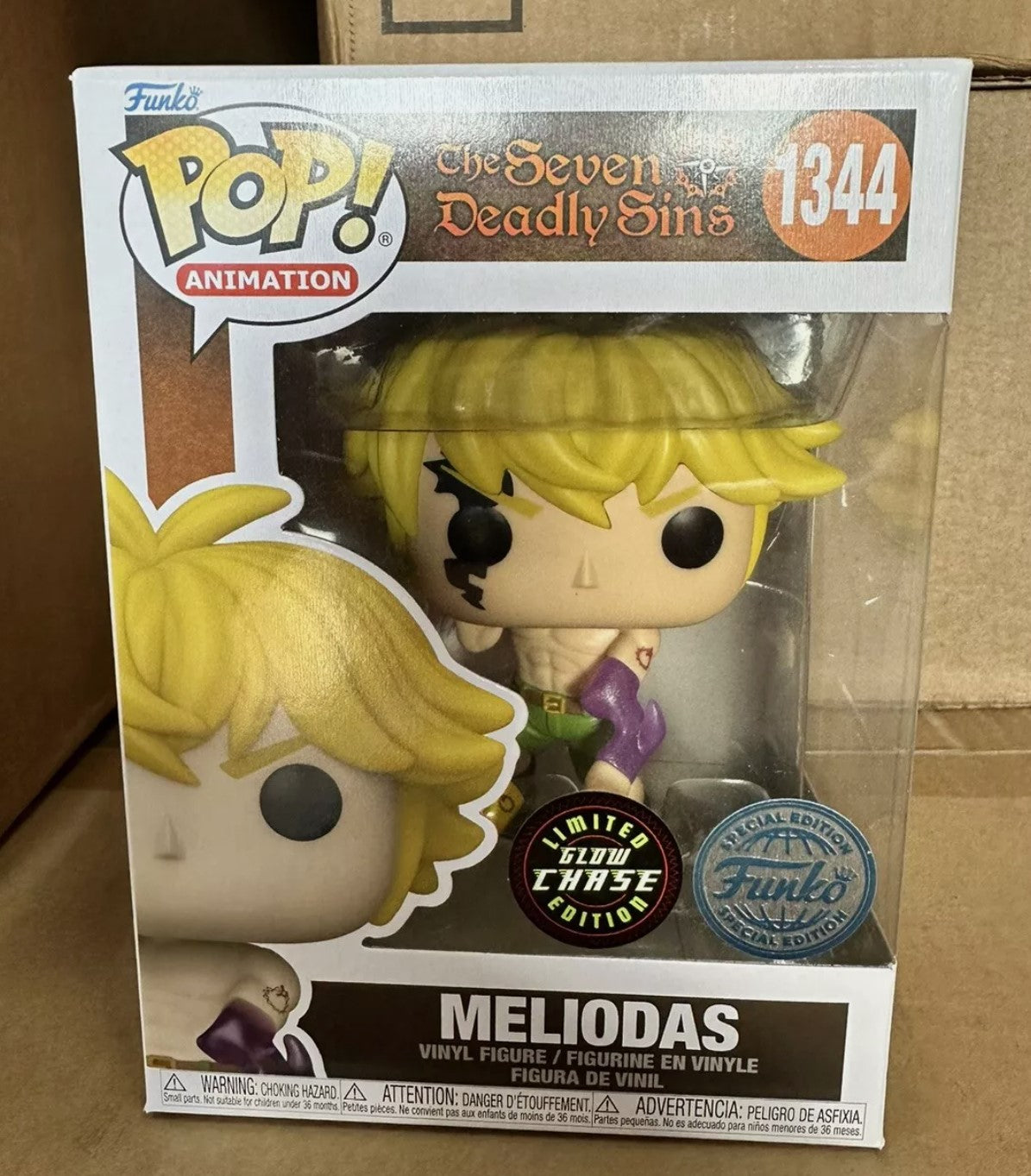 Funko Pop Chase! Meliodas 1344 The Seven Deadly Sins