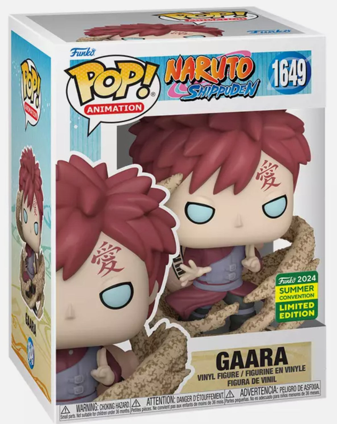 Funko Pop Gaara 1649 Naruto Shippuden Kazekage Exclusif