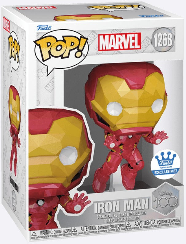 Funko Pop Iron Man 1268 Exclusif Disney 100 Marvel