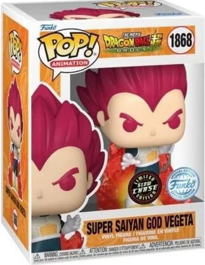 Funko Pop Chase Vegeta Super Saiyan God 1868 Dragon Ball