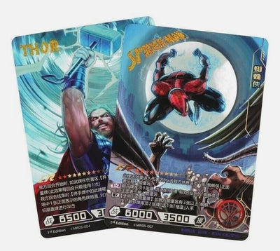 Vue de face display Marvel Hero Battle Series 5 Kayou avec illustration héros - Bnexo