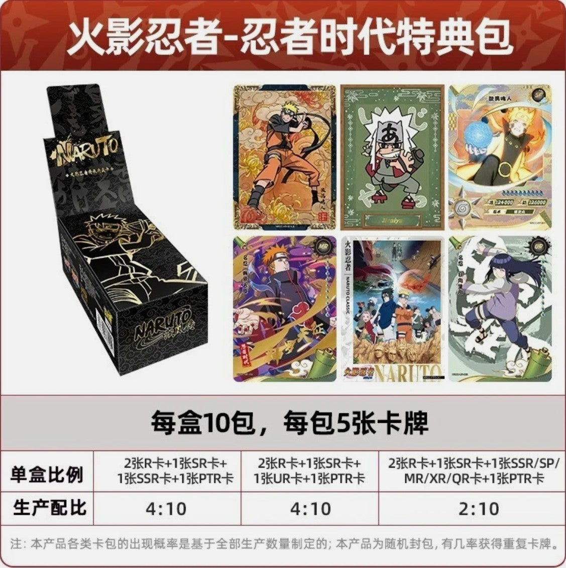 Exemple de cartes Naruto Heritage Kayou, vue rapprochée des finitions - Bnexo