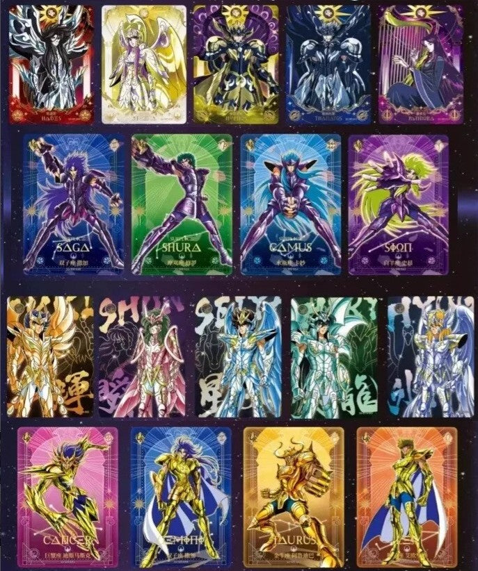 Vue latérale du Display Saint Seiya Série 2 Kayou boîte complète de 90 cartes Bnexo