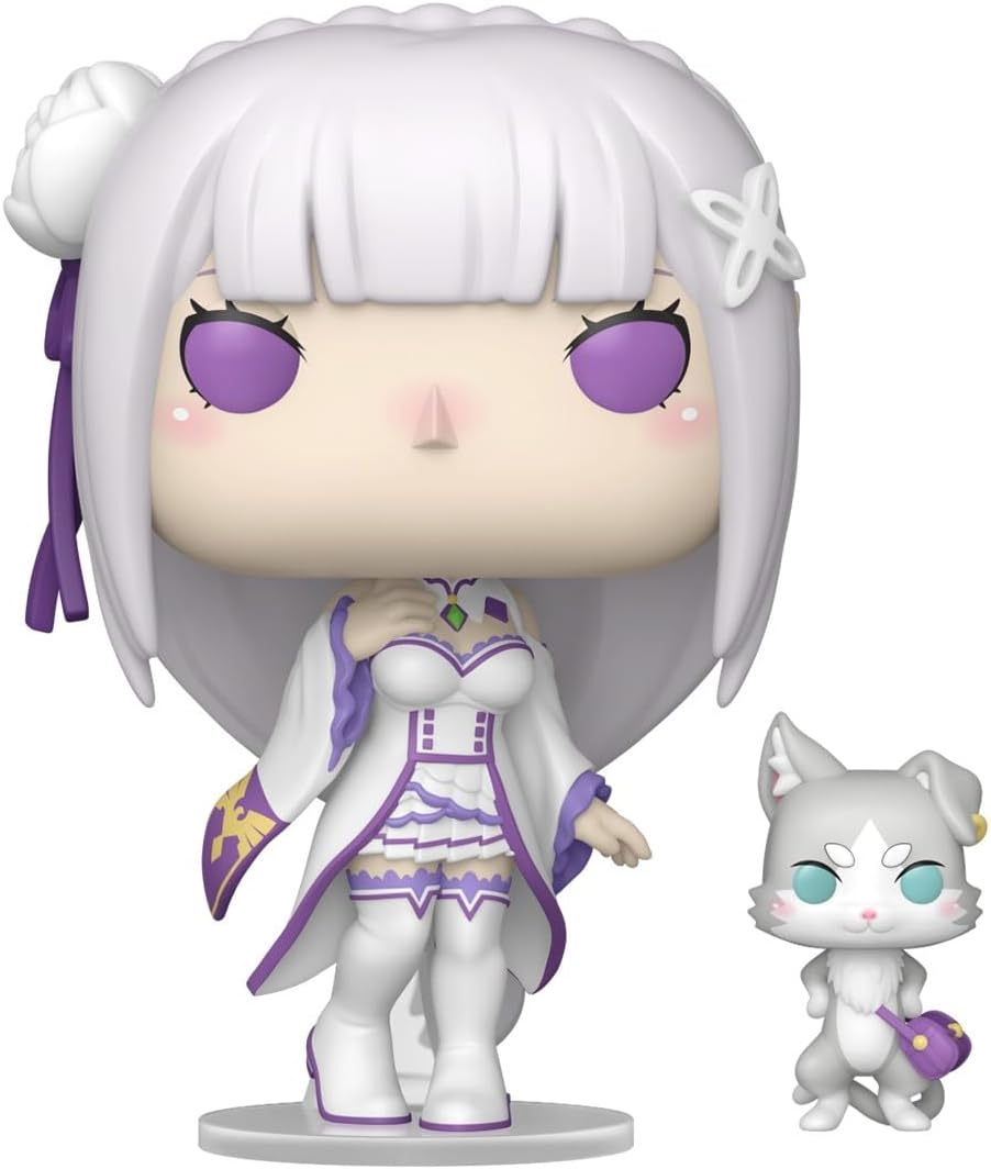 Funko Pop Emilia mit Puck 2112 Re Zero