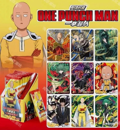 Vue latérale du display One Punch Man Wave 1 Kayou montrant l'emballage complet - Bnexo