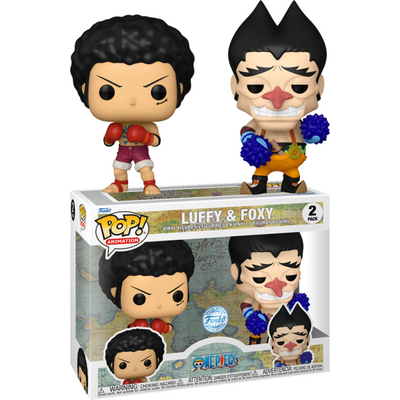 Funko Pop One Piece Luffy vs Foxy 2-Pack Exclusif Chase