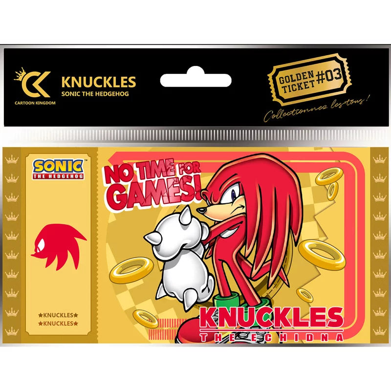 Golden Ticket Knuckles #3 Collection 1 Sonic The Hedgehog