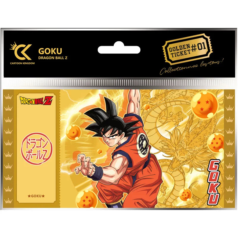 Ticket doré Goku n°1 Dragon Ball Z – Collector PVC HD