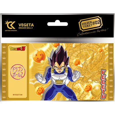 Ticket Doré Vegeta Dragon Ball Z – Golden Ticket PVC