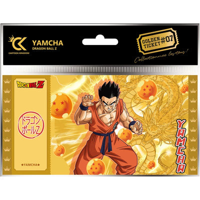 Yamcha Golden Ticket #7 Dragon Ball Z – PVC Doré HD