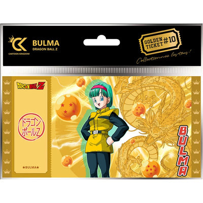 Golden Ticket Bulma Dragon Ball Z – Carte PVC Dorée #10
