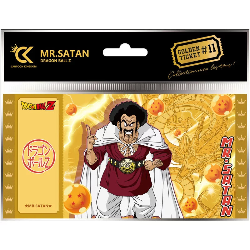 Golden Ticket Mr. Satan #11 Dragon Ball Z Édition Limitée