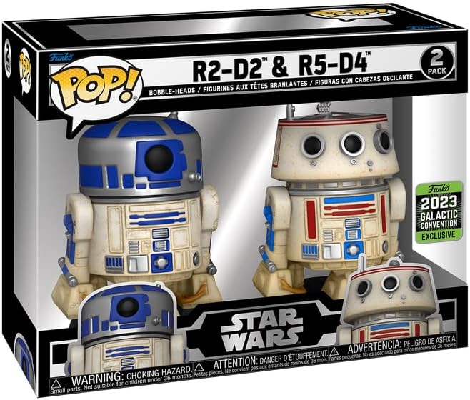 Funko Pop! R2-D2 & R5-D4 - Pack 2 Figurines Star Wars