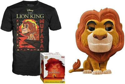Funko Pop Mufasa Flocked + T-Shirt Édition Limitée Le Roi Lion