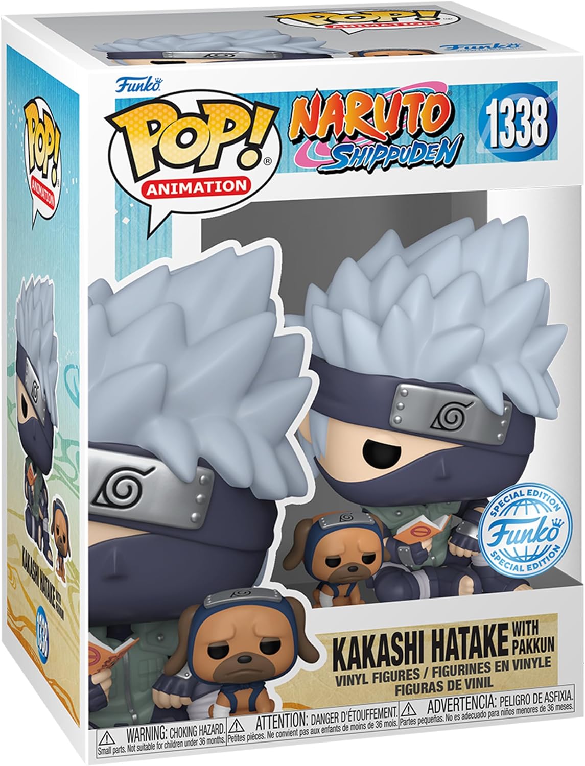 Funko Pop Kakashi With Pakkun 1338 Naruto Shippuden