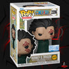 Boîte Funko Pop Monkey D. Dragon #2206 Chase Edition, figurine One Piece avec cicatrices rouges