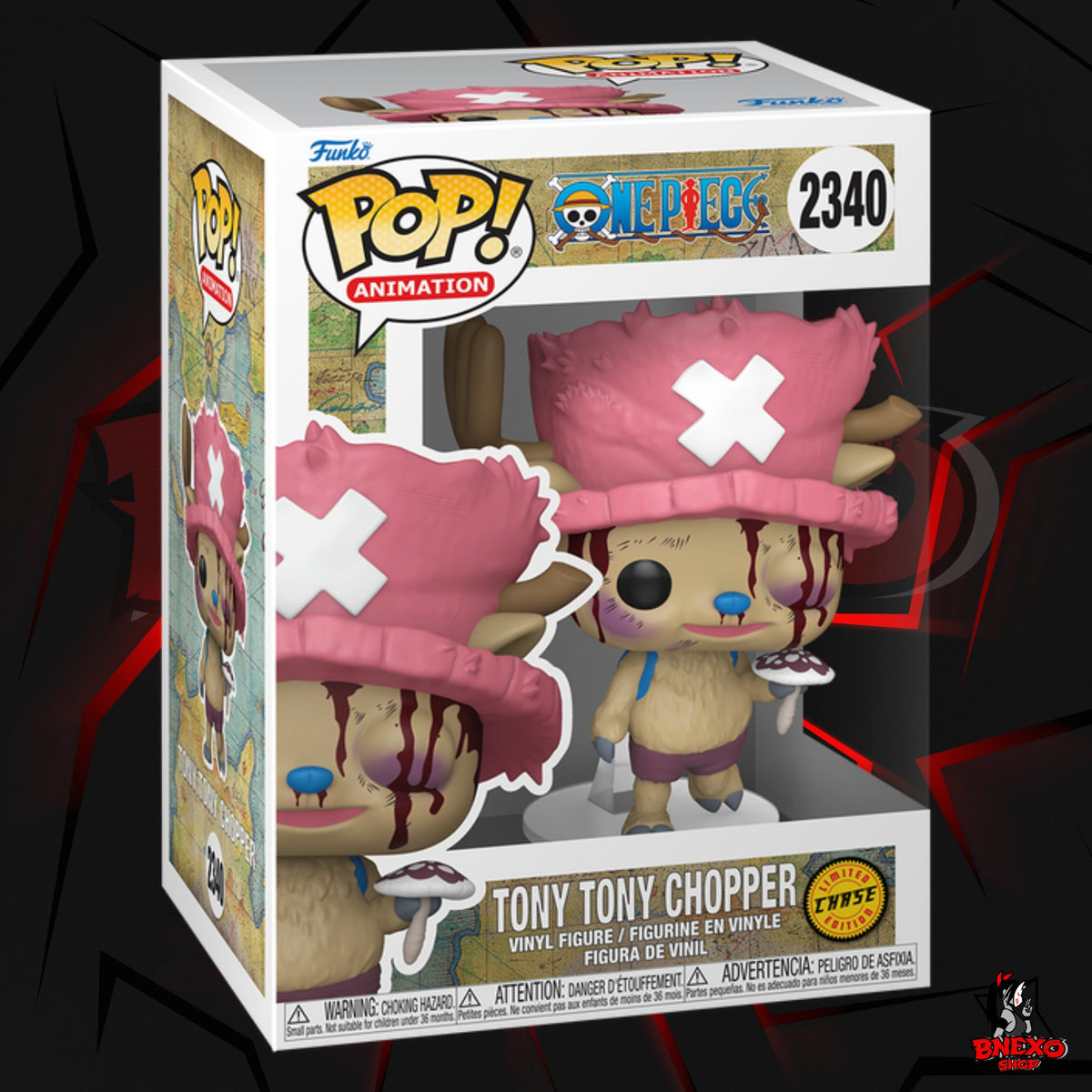 Boîte Funko Pop Tony Tony Chopper Chase édition limitée, numéro 2340, collection One Piece