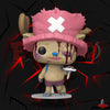 Figurine Funko Pop Tony Tony Chopper couvert de sang, chapeau rose à croix, édition Chase One Piece