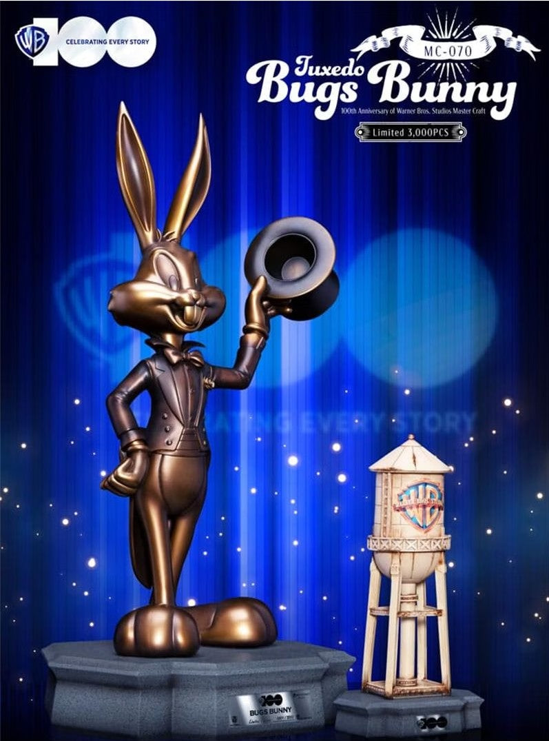 Warner Bros - 100th Anniversary of Warner Bros. Studios - Statue Bugs Bunny Tuxedo Master Craft - 46cm