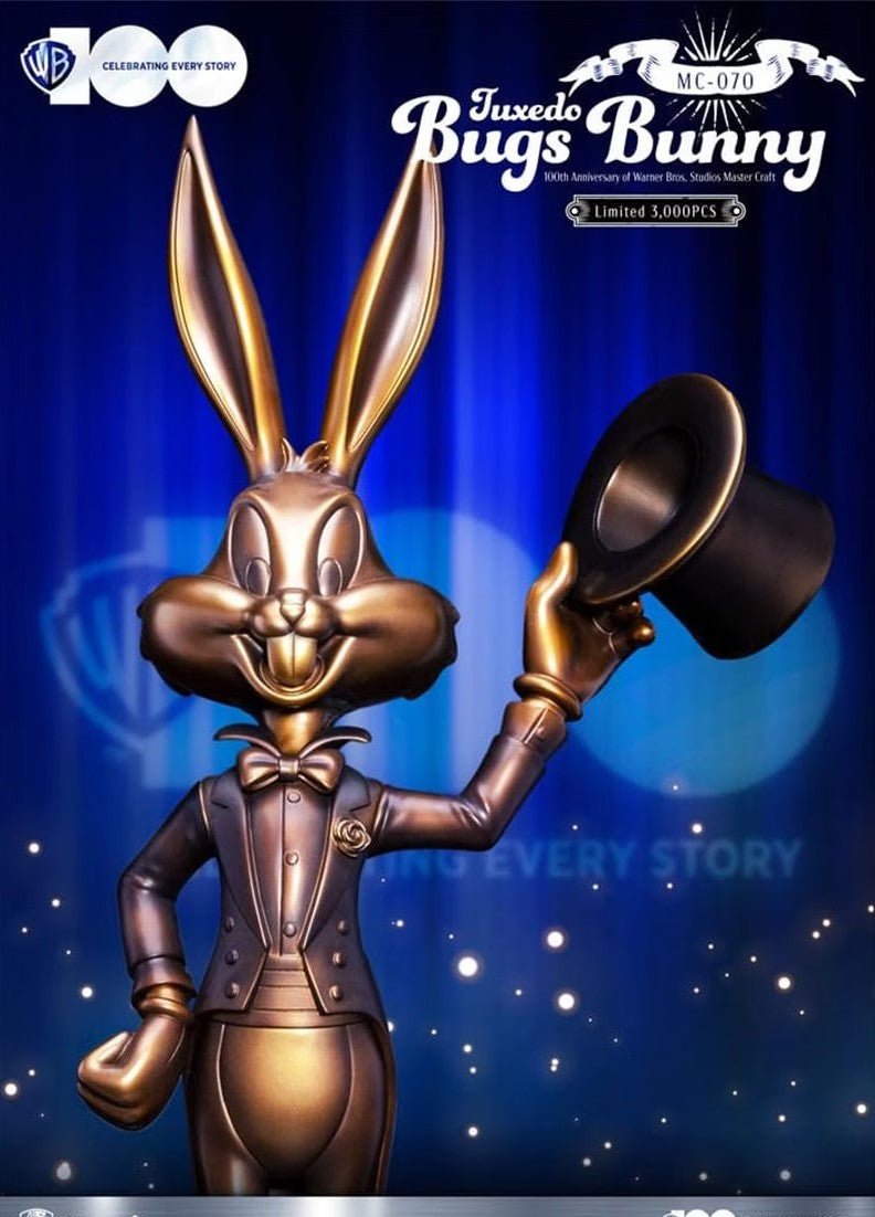 Warner Bros - 100th Anniversary of Warner Bros. Studios - Statue Bugs Bunny Tuxedo Master Craft - 46cm