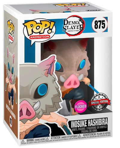 Funko Pop Inosuke Hashibira 875 Demon Slayer Flocked