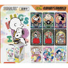 Visuel officiel Peanuts Kayou présentant la gamme complète de cartes Snoopy et personnages