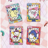 Cartes Sanrio HR style memphis coloré : Pompompurin, Cinnamoroll, Pochacco et Tuxedosam