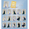 Ensemble de 16 cartes Frozen GSP montrant Elsa, Anna, Kristoff et Olaf en tenues variées