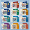 Série de 12 cartes façon timbre Frozen avec illustrations colorées d'Elsa et Anna