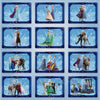 Cartes SSP La Reine des Neiges illustrées en couleur avec Anna, Elsa et leurs amis