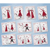 Cartes à collectionner La Reine des Neiges rares avec Elsa, Anna et Olaf sur fond festif rouge et blanc