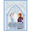 Carte de présentation Frozen en chinois montrant Elsa et Anna, illustration du coffret collector Four Seasons