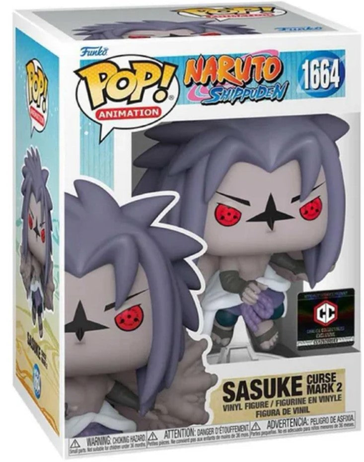 Funko Pop Sasuke Curse Mark 2 #1664 Naruto Shippuden Exclusive