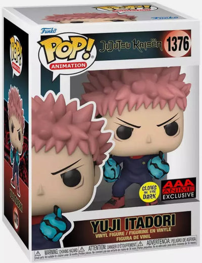 Funko Pop Yuji Itadori 1376 Jujutsu Kaisen GITD Exclusive