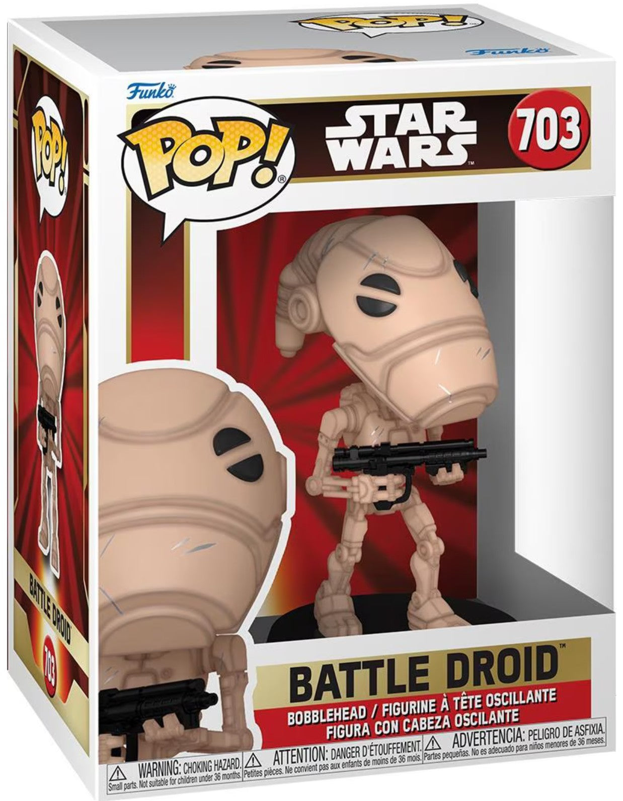 Funko Pop Battle Droid 703 Star Wars Clone Wars Figurine