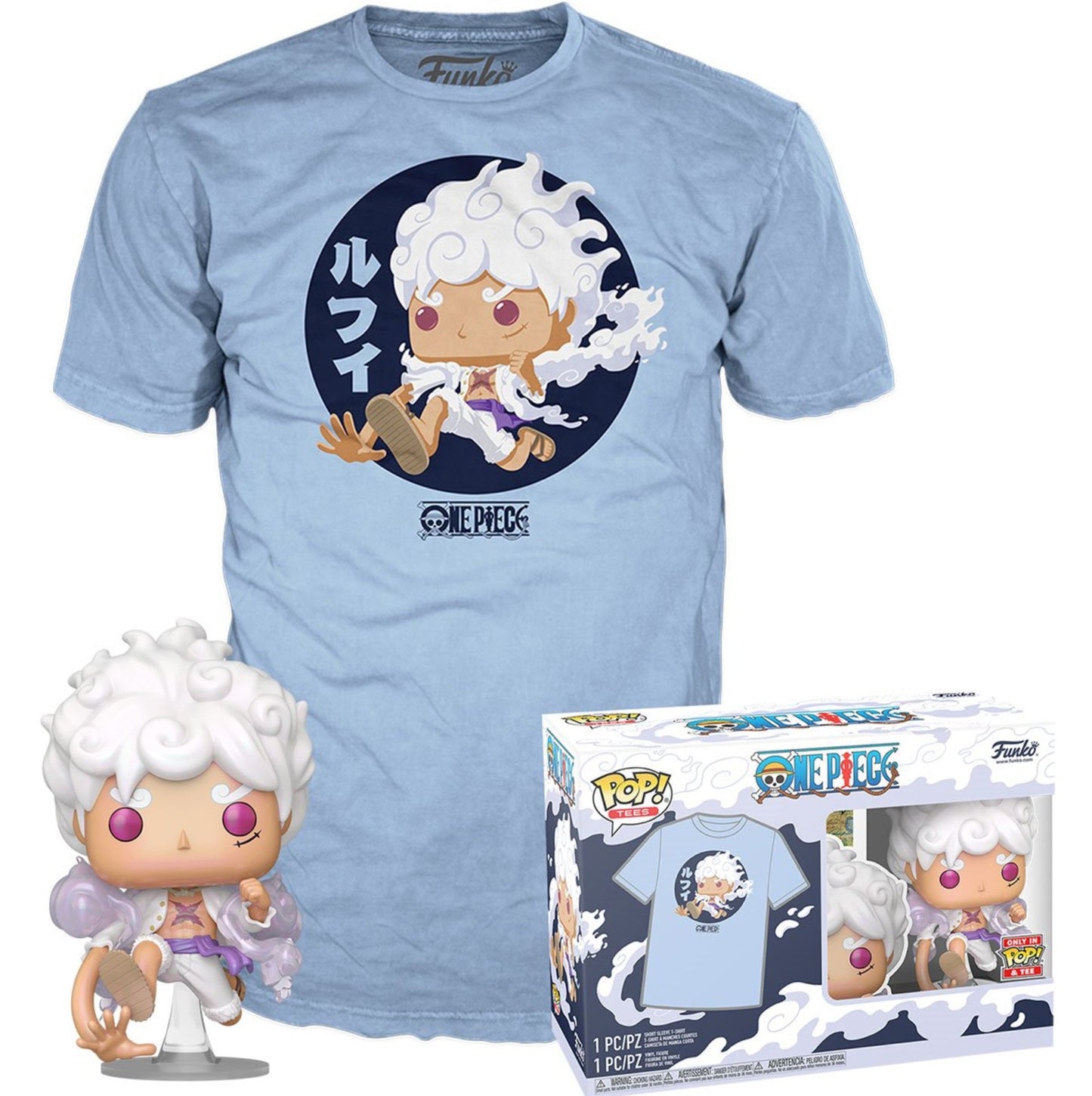Funko Pop & Tee Luffy Gear 5 One Piece Édition Limitée