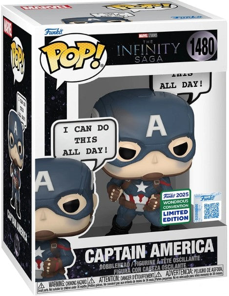 Funko Pop Captain America 1480 Convention Exclusive Marvel