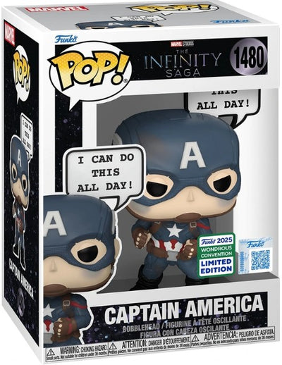 Funko Pop Captain America 1480 Convention Exclusive Marvel