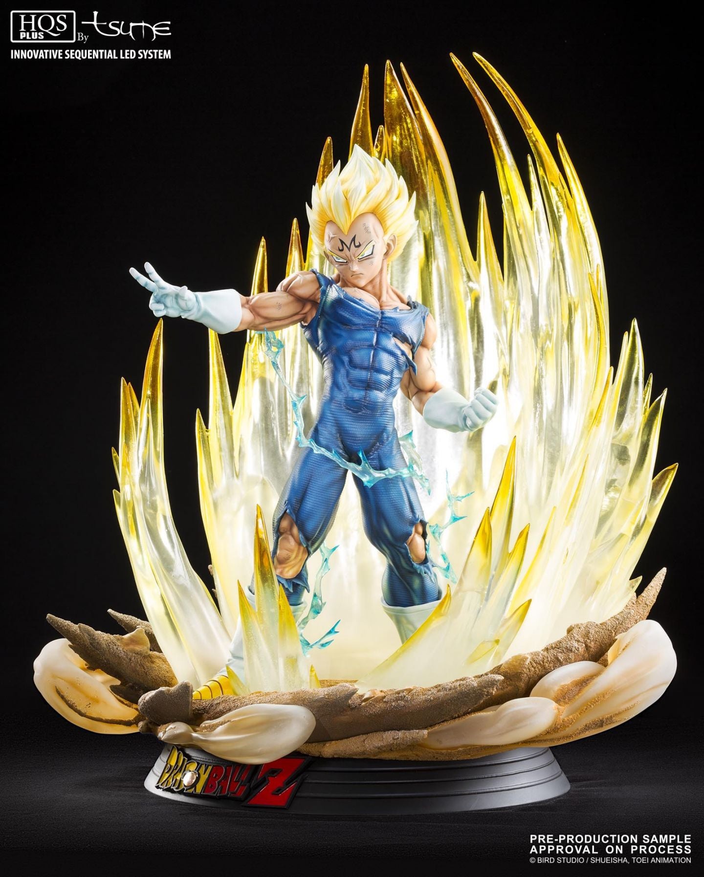 Statue Majin Vegeta HQS 1/4 Tsume – 58 cm LED Resin